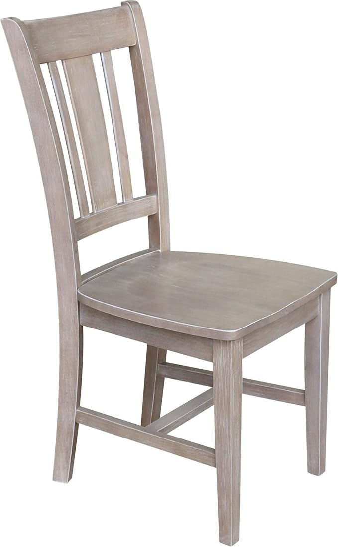 International Concepts Set of Two San Remo Splatback Chairs, Washed Gray Taupe - Image 7