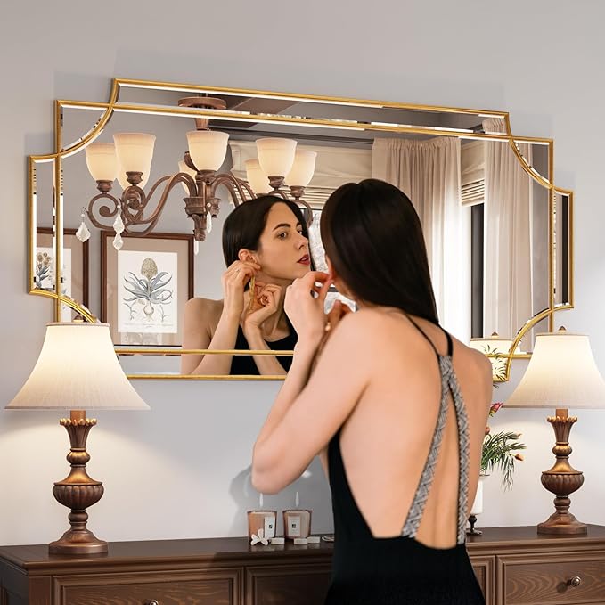 Kelly Miller 24"x48" Large Gold Mirror - Image 3