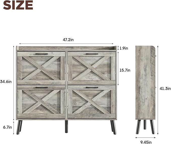 Maupvit Large Shoe Storage Cabinet - Image 2
