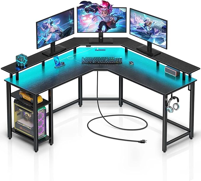Rolanstar L Shaped Gaming Desk by Rolanstar