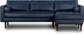 POLY & BARK Napa Furniture, Right Facing Sectional Sofa, Midnight Blue by POLYBARK