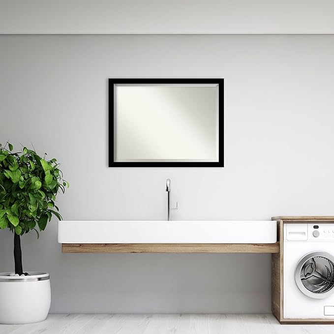 Amanti Art Black Bathroom Mirror - Image 6