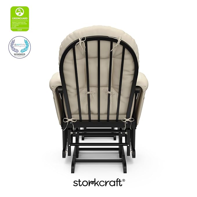 Storkcraft Premium Hoop Glider & Ottoman — GREENGUARD Gold Certified, Solid - Image 7