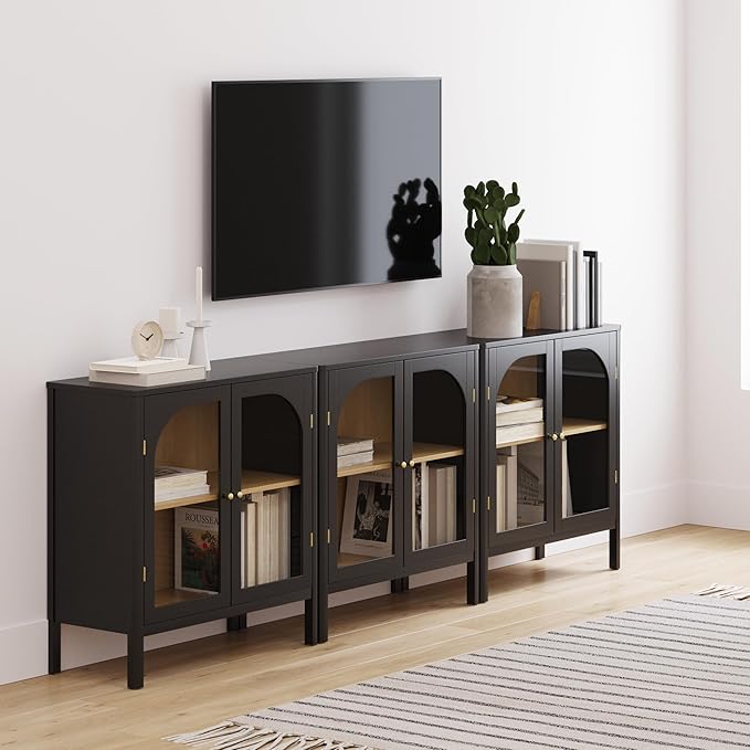 Nathan James Mason Storage Cabinet Accent Sideboard Buffet Credenza TV Stand - Image 3