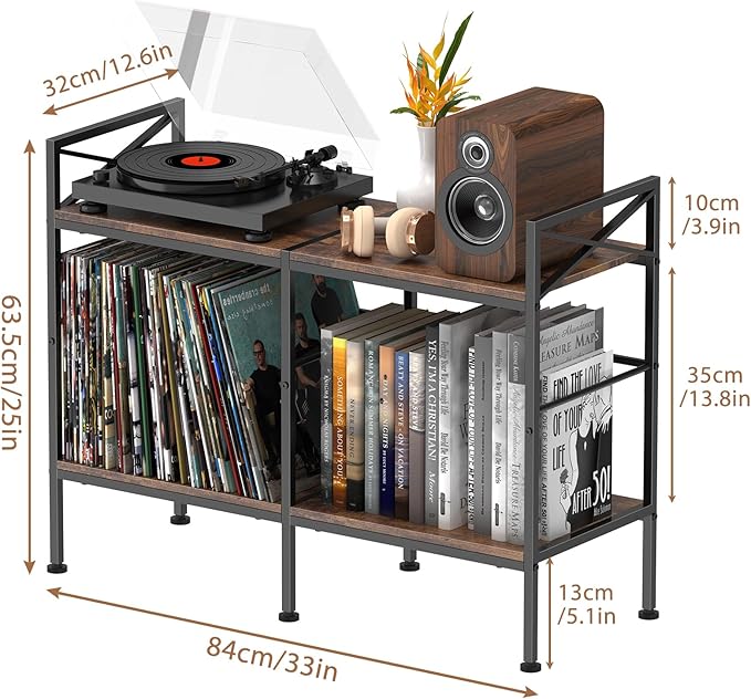 Vinyl Record Storage, Record Player Cabinet, Record Player Stand - Image 3