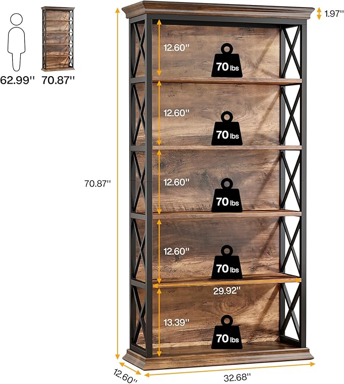 LITTLE TREE 5-Tier Bookcase - Image 3