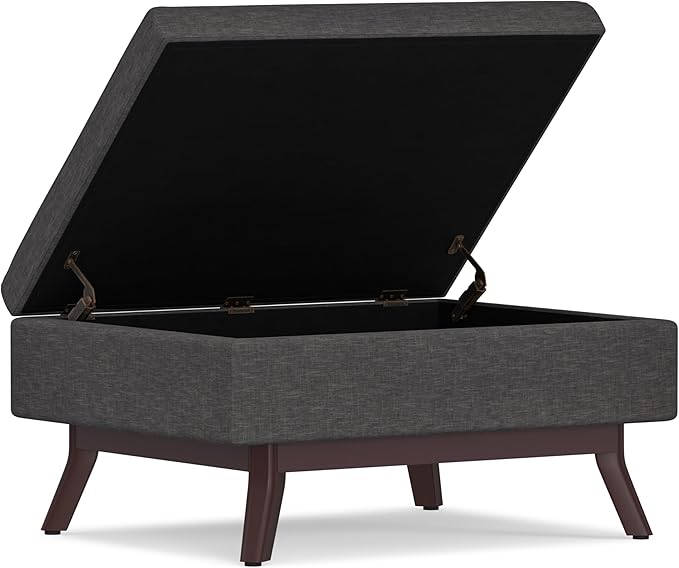 SIMPLIHOME Owen 34 inch Wide Mid Century Modern Rectangle Coffee Table Storage - Image 7