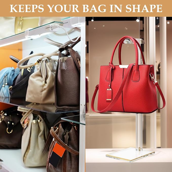 Purse Stands, Acrylic Purses Display Stand, 14“-24” Height Adjustable Handbag - Image 5