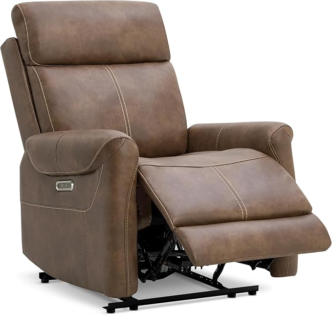 Leather Recliner Chair for Adults Wall Hugger RV Recliner by Kislot