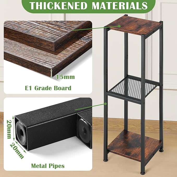 Extra Tall Plant Stand Indoor, 40 Inch Plant Stands, 3 Tier Metal Plant Stand - Image 2