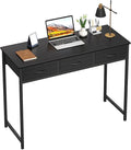 WOHOMO Computer Desk with Drawers, 39.3 Inch Bedroom Desk with Storage by WOHOMO