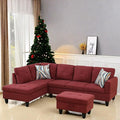 L Shaped Sectional Couch with Otttoman, Apartments by FONTOI