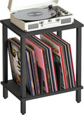 HOOBRO Record Player Stand, 2-Tier End Table, Vinyl Record Turntable Stand by HOOBRO