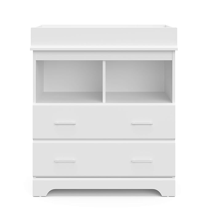 Storkcraft Brookside 2 Drawer Changing Table Dresser – GREENGUARD Gold Certified - Image 9