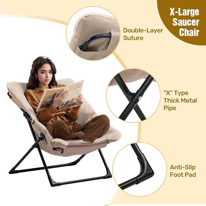 HollyHOME X-Large Saucer Chair - Image 5