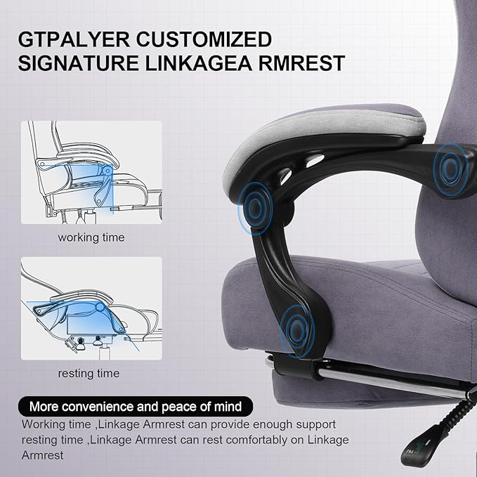 GTPLAYER Gaming Chair, Computer Office Chair - Image 5