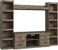 Signature Design by Ashley Trinell Rustic 4-Piece Entertainment Center by SignatureDesignbyAshley