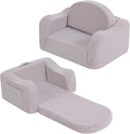 Welnow Kids Sofa, 2-in-1 Soft Sherpa Toddler Chair, Convertible Toddler Couch by LifeGetsBetterWithWelnow