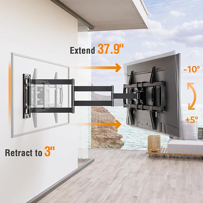 ELIVED Outdoor Long Arm TV Wall Mount - Image 6