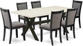 East West Furniture X627MZ650-7 7 Piece Dining Table Set Consist of a Rectangle by EastWestFurniture