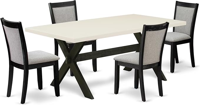 East West Furniture X627MZ606-5 5 Piece Dining Room Table Set Includes a by EastWestFurniture