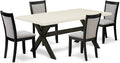 East West Furniture X627MZ606-5 5 Piece Dining Room Table Set Includes a by EastWestFurniture