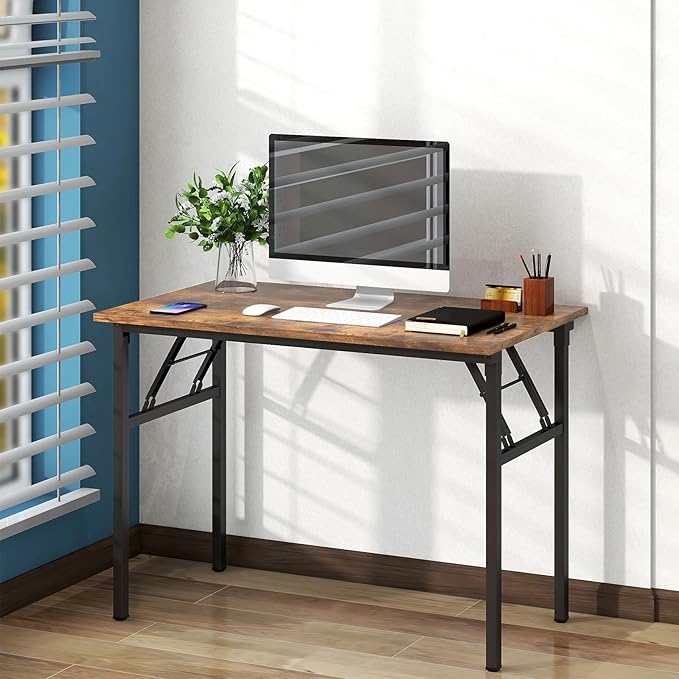 Need Folding Desk for Home Office 39-3/8 inch Length Modern Folding Table - Image 2