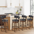 COLAMY Swivel Bar Stools Set of 4, 30 Inch Swivel Bar Height Bar Stools by COLAMYINC