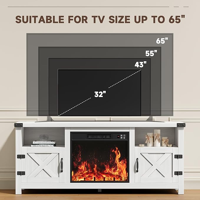 YESHOMY Fireplace TV Stand - Image 6