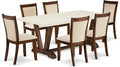 East West Furniture V727MZN32-7 7 Piece Dining Table Set Consist of a Rectangle by EastWestFurniture