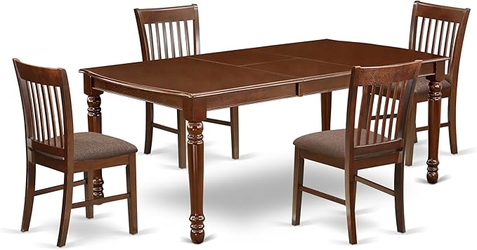 East West Furniture DONO5-MAH-C 5 Piece Dinette Set by EastWestFurniture