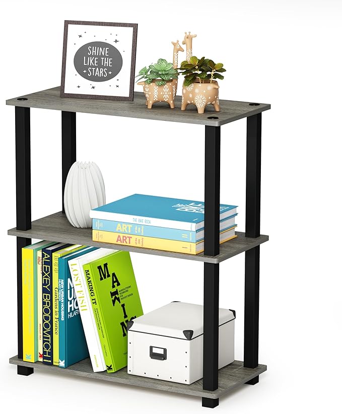 Furinno Turn-S-Tube 3-Tier Compact Multipurpose Shelf Display Rack by Furinno-FitsYourSpaceFitsYourBudget
