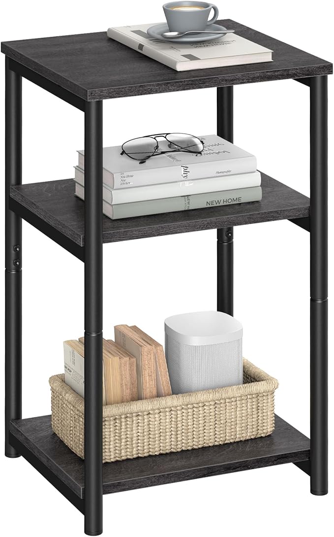 VASAGLE Side Table, Small End Table, Tall Nightstand by VASAGLEbySONGMICSHOME