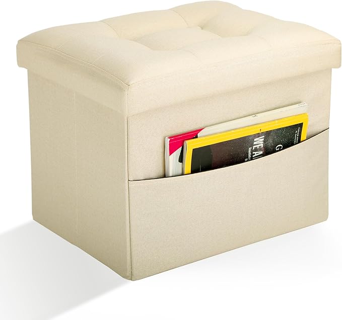 Ottoman Storage Ottoman Foot Rest Stool Foldable Bench by DOCVANIA