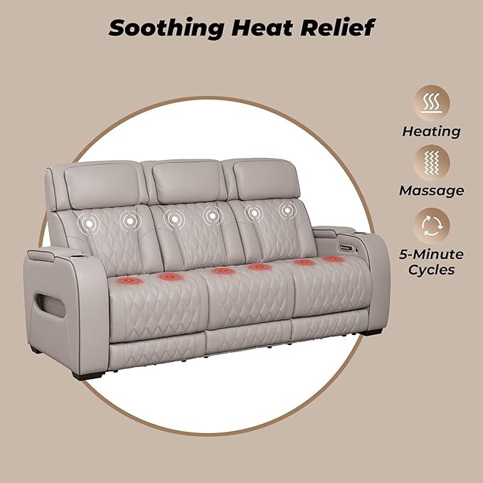Signature Design by Ashley Boyington Contemporary Leather Match Power Reclining - Image 15