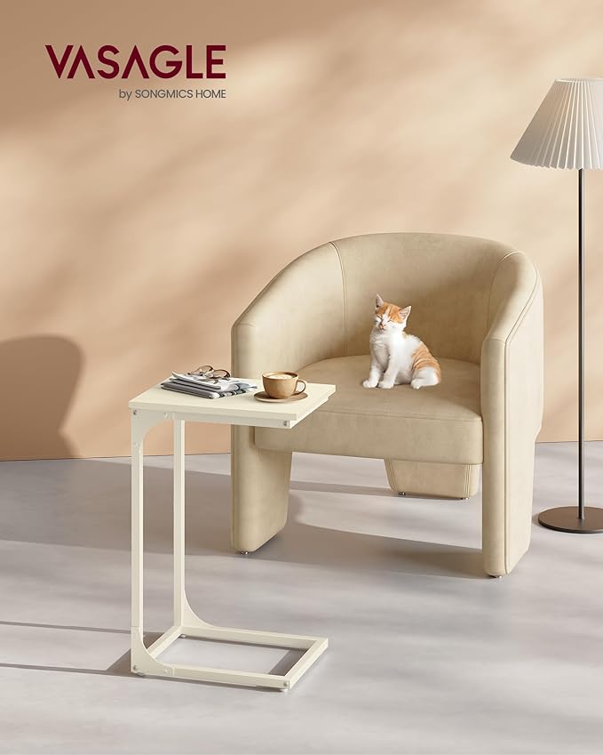 VASAGLE C-Shaped End Table, Small Side Table - Image 2