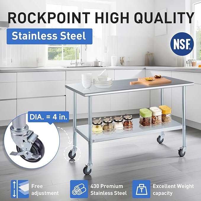ROCKPOINT Stainless Steel Table - Image 6