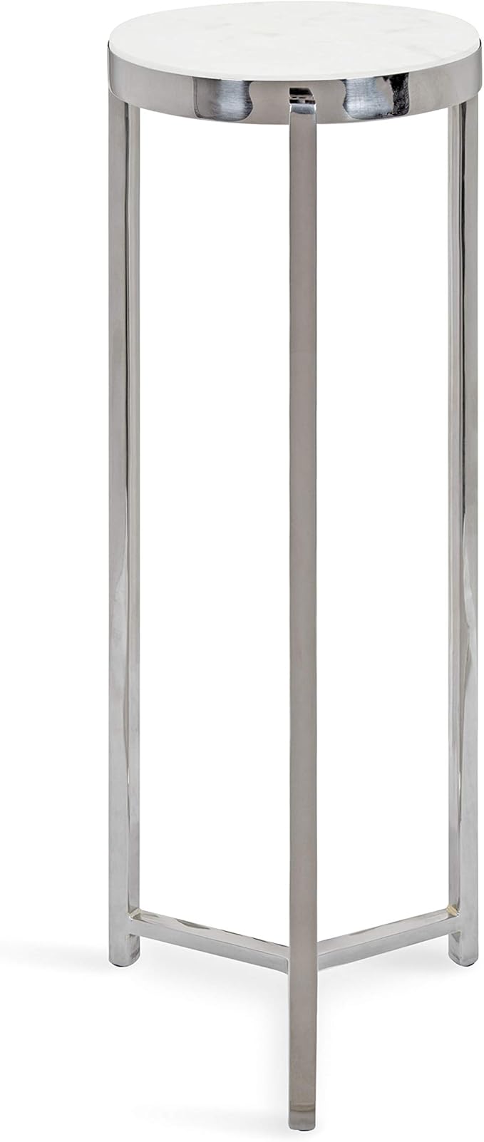 Kate and Laurel Aguilar Glam Round Drink Table, Small Accent Table - Image 3