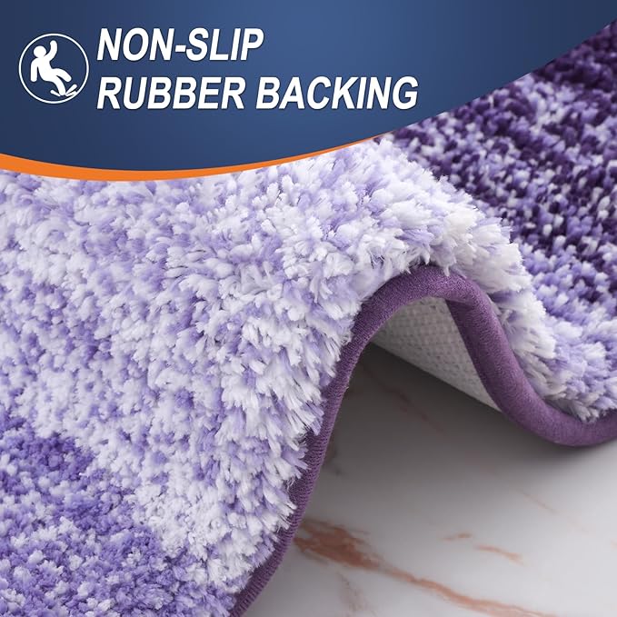 OLANLY Bathroom Rugs Mat 30x20, Extra Soft Absorbent Microfiber Bath Rugs - Image 5
