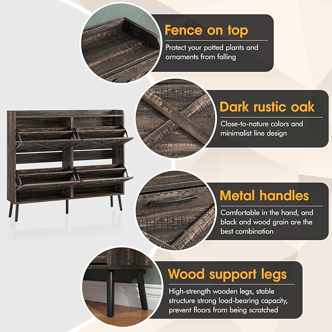 Maupvit Large Shoe Storage Cabinet - Image 4