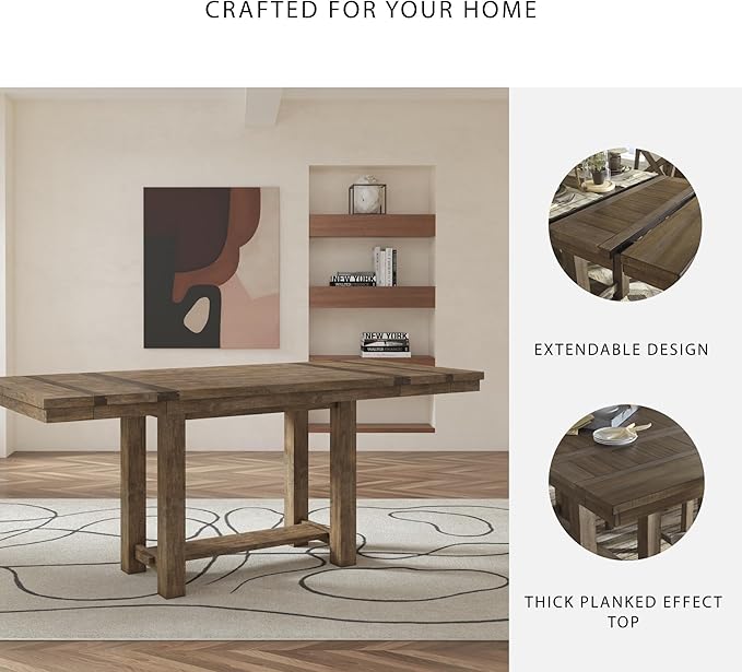 Signature Design by Ashley Moriville Rustic Farmhouse 36" Counter Height Dining - Image 4