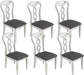 Solid Wood Dining Chair Set of 6, Kitchen Dining Room Chair by Peatuk