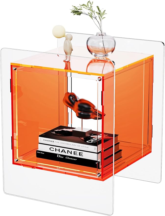 Acrylic Nightstand Colorful Bedside Table - Image 9