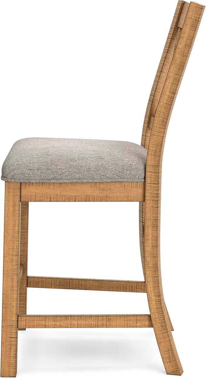 Signature Design by Ashley Havonplane Rustic Armless 25.63" Counter Height - Image 5