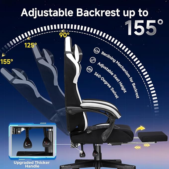 GTPLAYER Gaming Chair, Video Game Chairs - Image 4