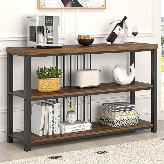 FOLUBAN Console Table for Entryway, Narrow Sofa Table by FOLUBAN