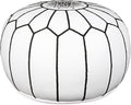 Marrakesh Gallery Genuine Leather Round Pouf Unstuffed by MarrakeshGallery