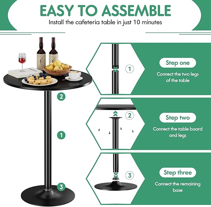 Shahoo Round Bar Table, Cocktail Tables - Image 7