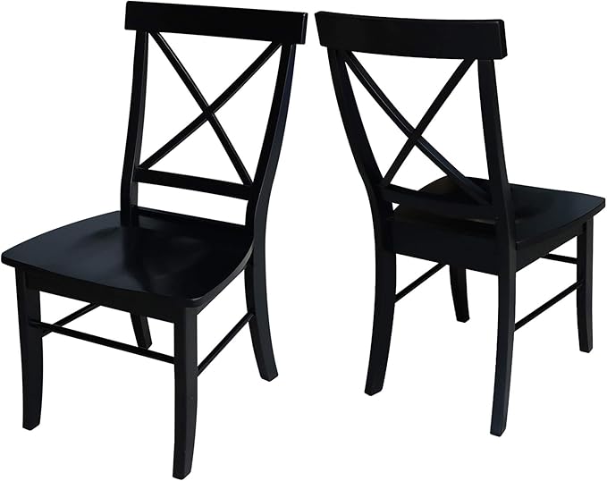 Set of Two X-Back Dining Chairs by InternationalConcepts