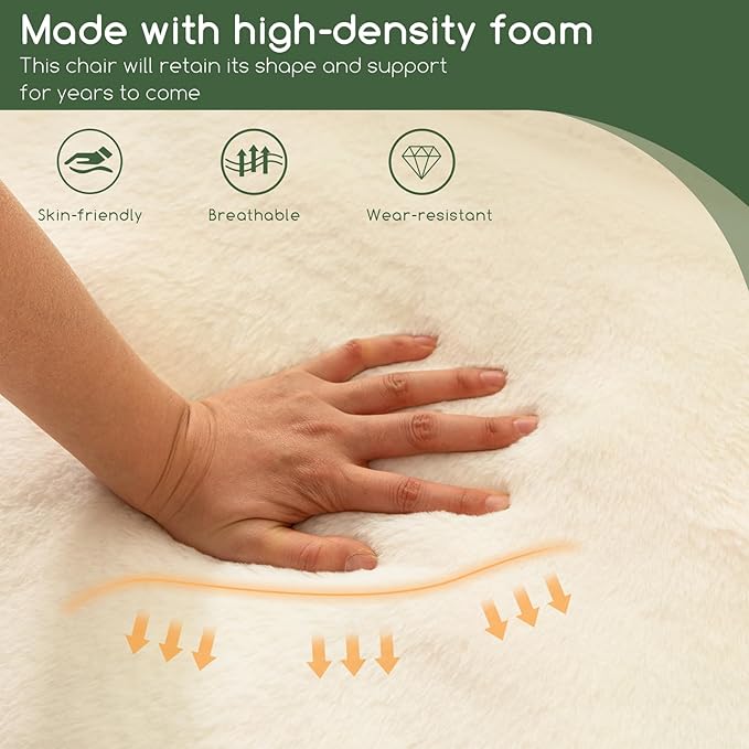 HIGOGOGO Giant Bean Bag Chair for Adults, Big Comfy Sofa Chair for Bedroom - Image 5